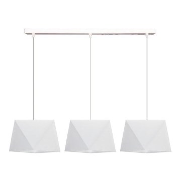Candelabro num fio DIAMENT 3xE27/60W/230V branco