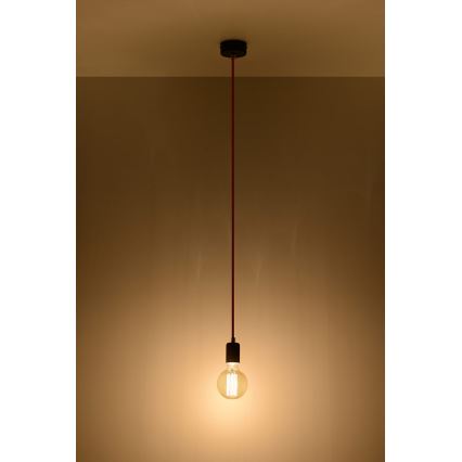 Candelabro num fio EDISON 1xE27/60W/230V laranja