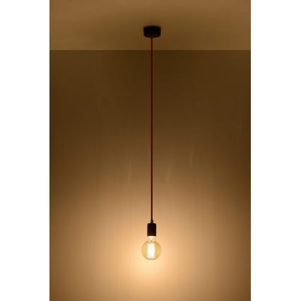 Candelabro num fio EDISON 1xE27/60W/230V preto antigo
