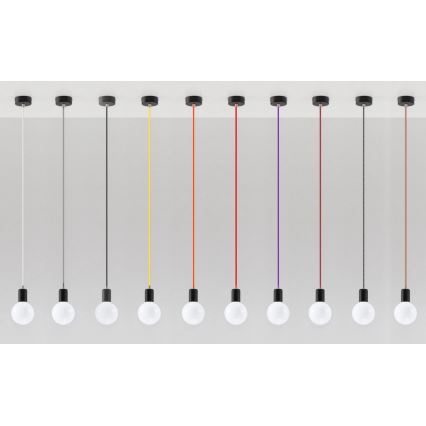 Candelabro num fio EDISON 1xE27/60W/230V preto antigo