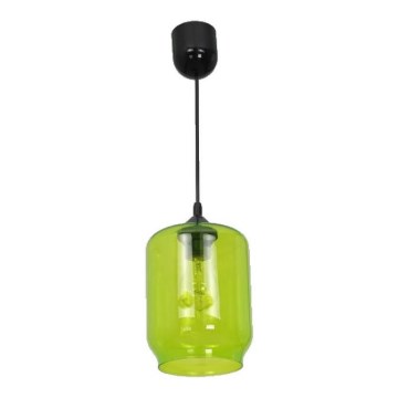 Candelabro num fio ELIAS 1xE27/60W/230V verde