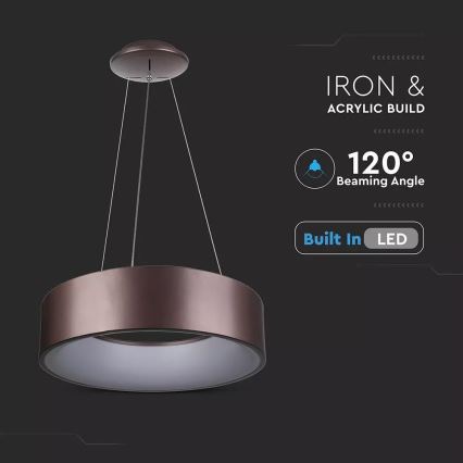 Candelabro num fio fosco LED 1xLED/20W/230V