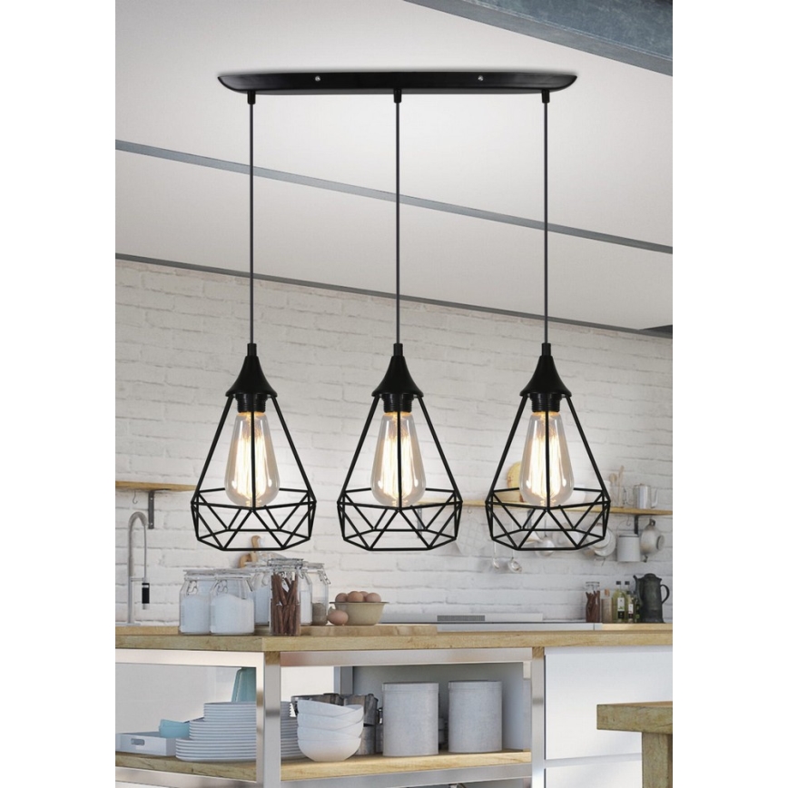 Candelabro num fio GRAF 3xE27/60W/230V