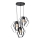 Candelabro num fio HEXAGON 3xE27/60W/230V preto antigo redondo