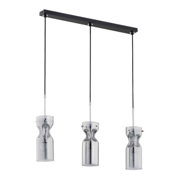 Candelabro num fio KAPRIS 3xE14/40W/230V prata