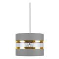 Candelabro num fio LIND 1xE27/60W/230V cinzento
