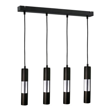 Candelabro num fio MAGNUMA 4xGU10/50W/230V preto antigo/cromo brilhante