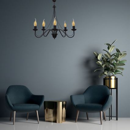 Candelabro num fio MALBO II 5xE14/10W/230V