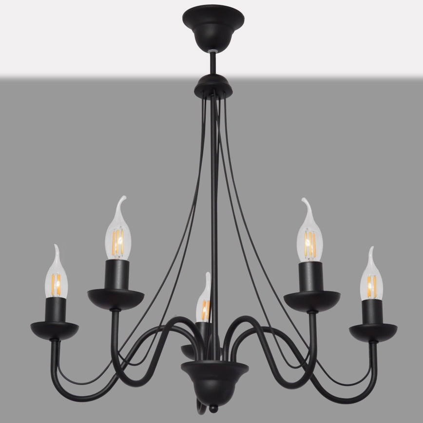 Candelabro num fio MALBO II 5xE14/10W/230V