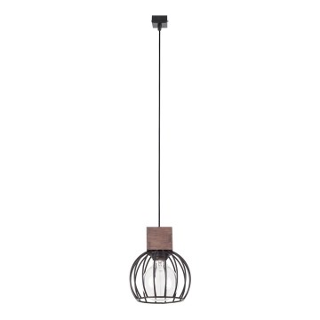 Candelabro num fio MILAN 1xE27/60W/230V madeira