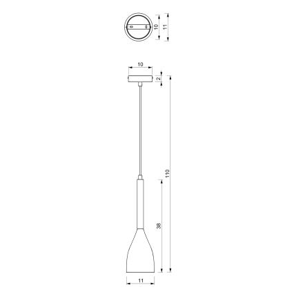 Candelabro num fio MUZA 1xE27/60W/230V