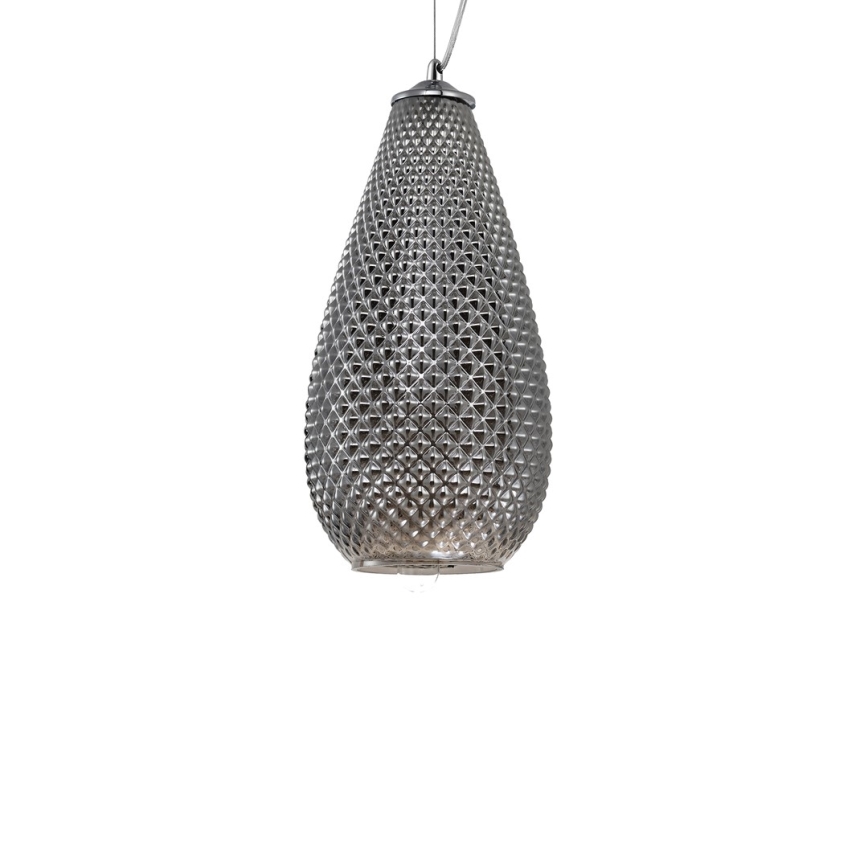 Candelabro num fio PETRA 1xE27/60W/230V cinzento