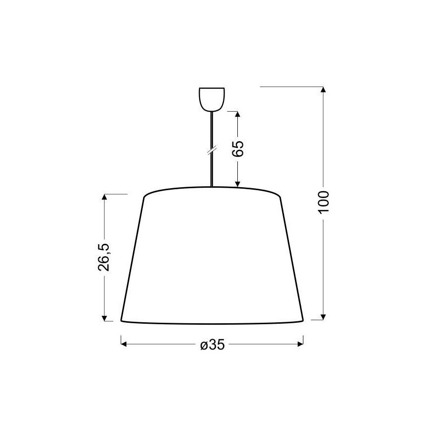 Candelabro num fio PLATINO 1xE27/60W/230V