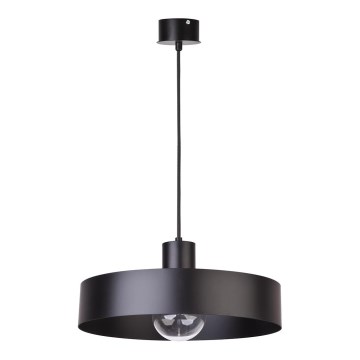 Candelabro num fio RIF 1xE27/60W/230V diâmetro 35 cm preto antigo