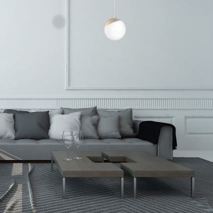 Candelabro num fio SFERA WOOD 1xE14/40W/230V