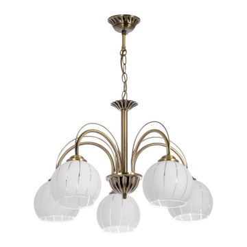 Candelabro numa corrente 5xE27/60W/230V