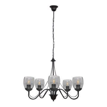 Candelabro numa corrente ALLENA 5xE27/15W/230V
