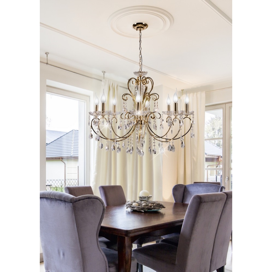 Candelabro numa corrente AURORA 8xE14/40W/230V