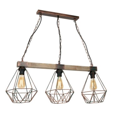 Candelabro numa corrente HAKON 3xE27/60W/230V