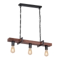 Candelabro numa corrente HARD 3xE27/60W/230V