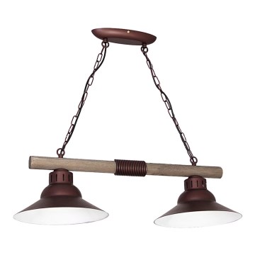 Candelabro numa corrente JOSE 2xE27/60W/230V