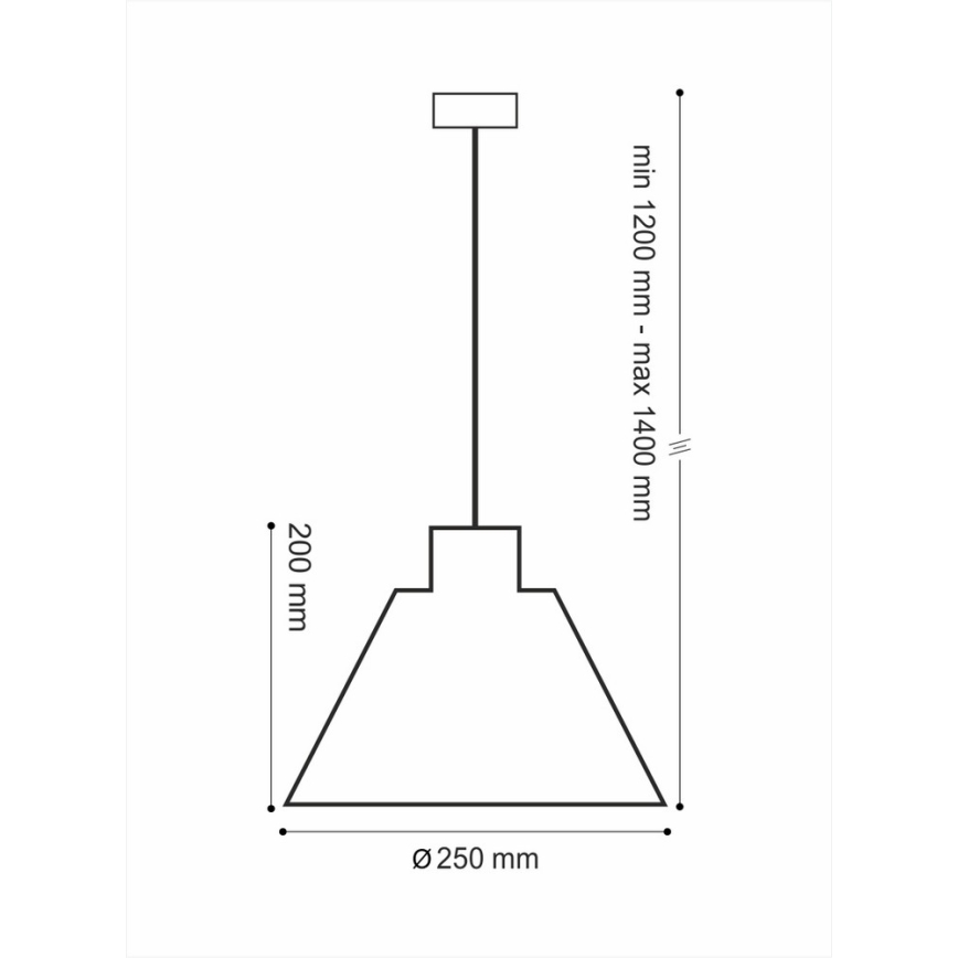 Candelabro numa corrente LOFT 1xE14/40W/230V