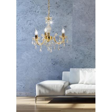 Candelabro numa corrente MARIA TERESA 3xE14/40W/230V