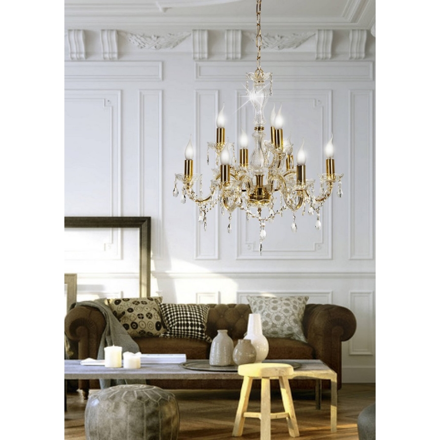 Candelabro numa corrente MARIA TERESA 9xE14/40W/230V