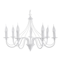 Candelabro numa corrente MINERWA 7 7xE14/40W/230V branco