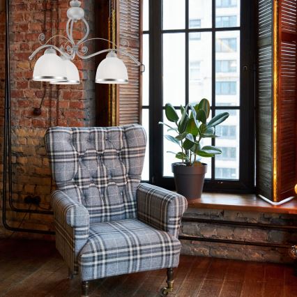 Candelabro numa corrente RETRO II 3xE27/60W/230V