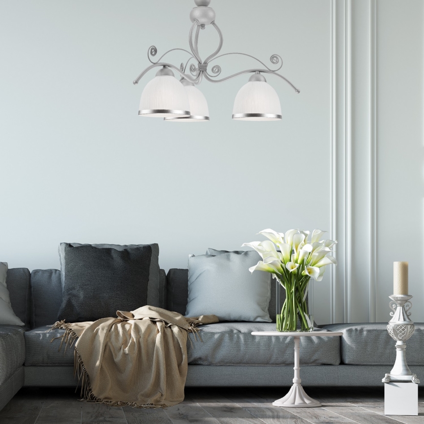 Candelabro numa corrente RETRO II 3xE27/60W/230V