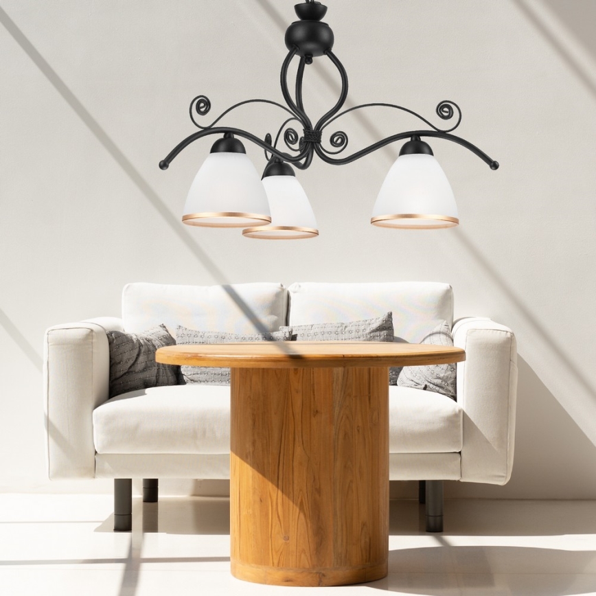 Candelabro numa corrente RETRO II 3xE27/60W/230V