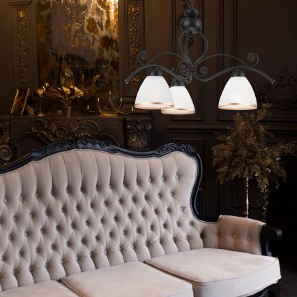 Candelabro numa corrente RETRO II 3xE27/60W/230V