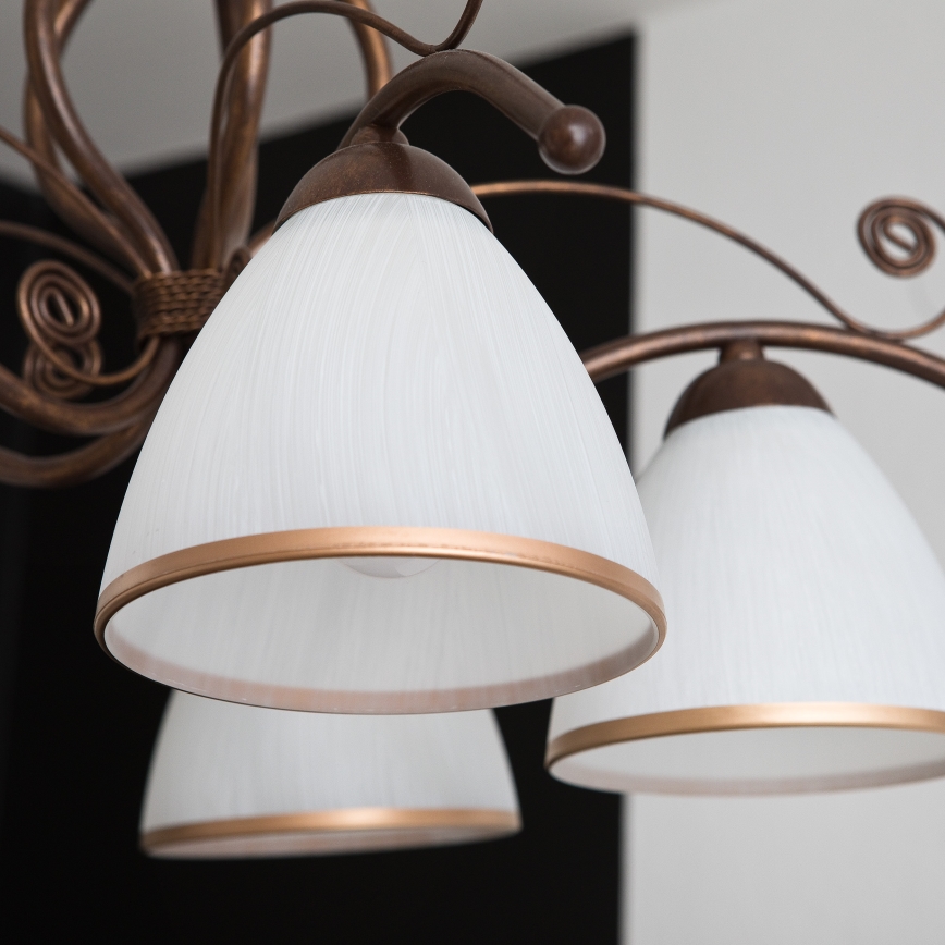 Candelabro numa corrente RETRO II 5xE27/60W/230V