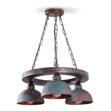 Candelabro numa corrente VIRIONI 3xE27/60W/230V