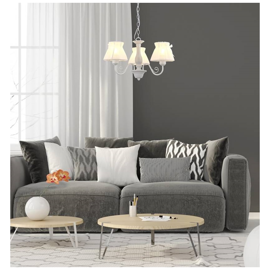 Candelabro numa corrente ZEFIR 3xE27/40W/230V