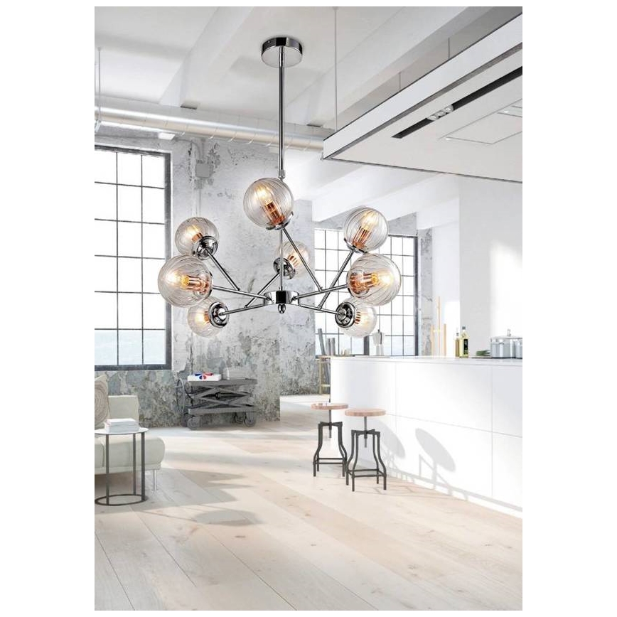 Candelabro pendente BEST 8xE14/40W/230V