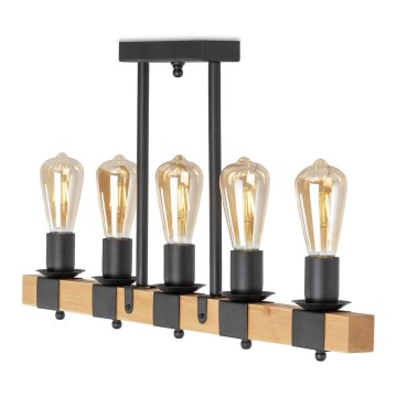 Candelabro pendente DEKO 5xE27/60W/230V