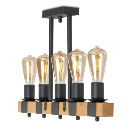 Candelabro pendente DEKO 5xE27/60W/230V