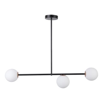 Candelabro pendente GAMA 3xG9/12W/230V preto antigo