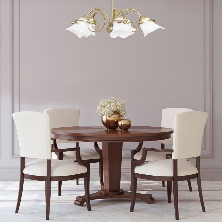 Candelabro pendente KOKARDA 5xE14/60W/230V