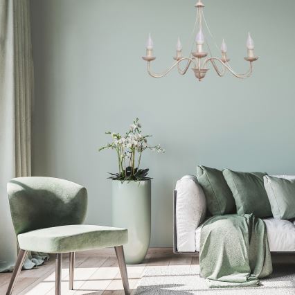 Candelabro pendente MALBO III 5xE14/10W/230V