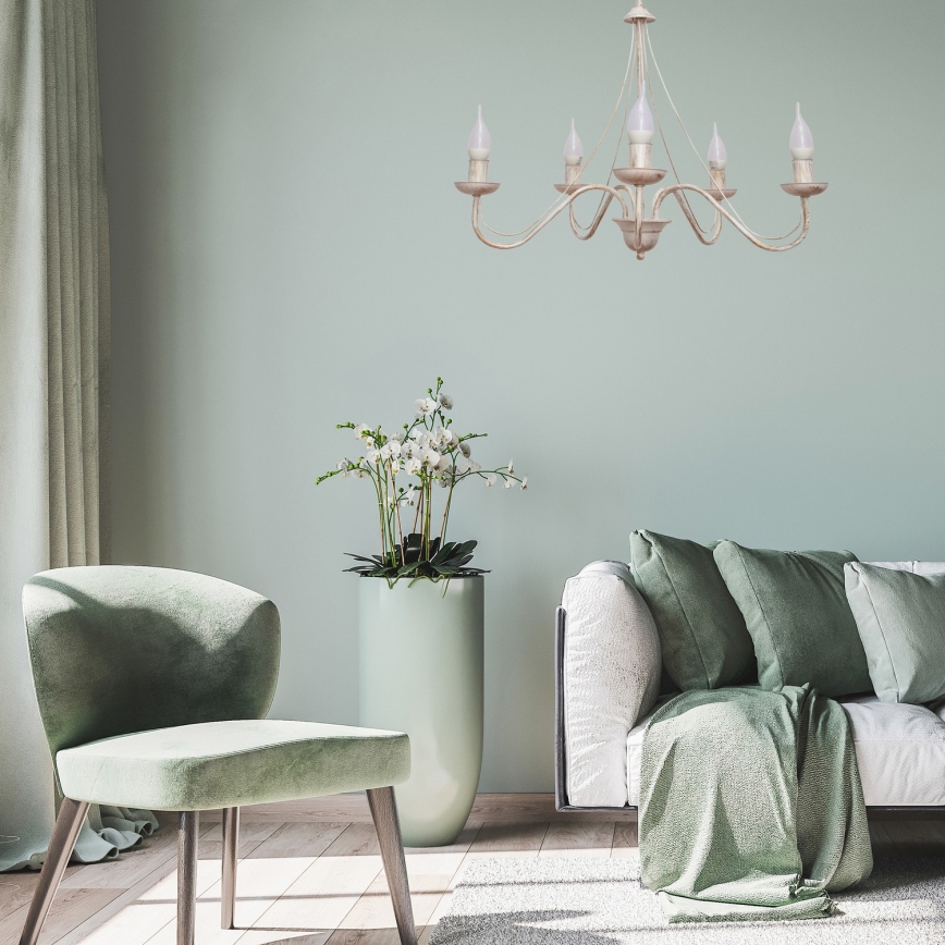 Candelabro pendente MALBO III 5xE14/10W/230V