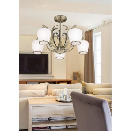 Candelabro pendente OPERA 5xE27/60W/230V