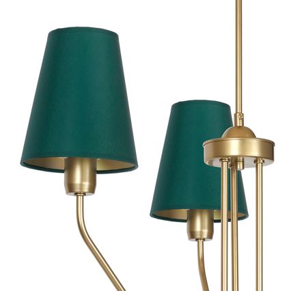 Candelabro pendente VICTORIA 3xE27/60W/230V verde