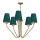 Candelabro pendente VICTORIA 5xE27/60W/230V verde
