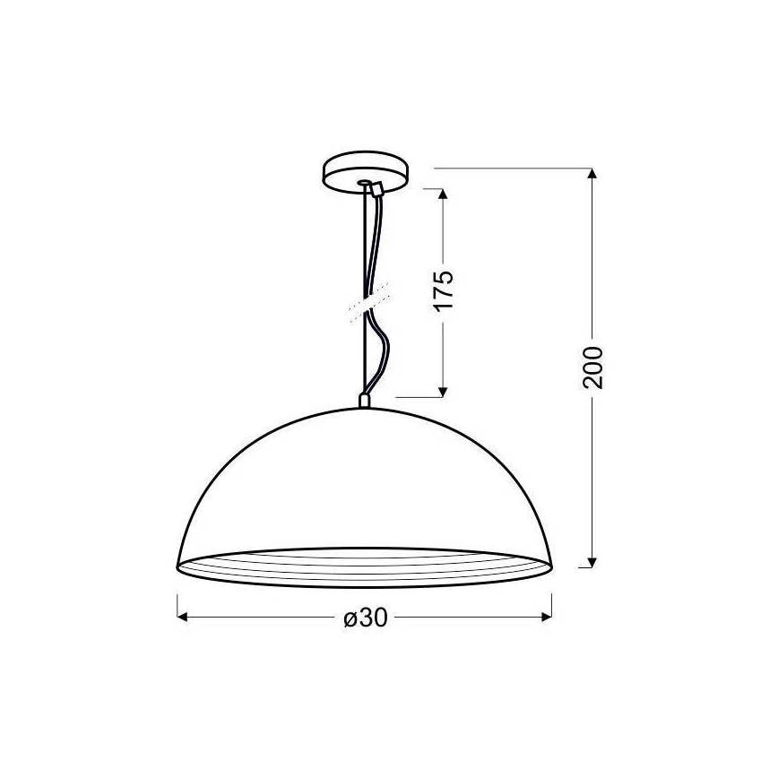 Candelabro pendurado DORADA 1xE27/60W/230V
