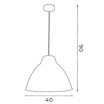 Candelabro SKAL 1xE27/60W/230V