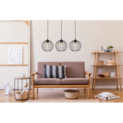 Candelabro sobre um fio MATT 3xE27/60W/230V