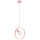 Candelabro sobre um fio NEXO 1xE27/40W/230V rosa